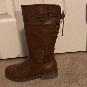 Girls Back Lace Boots